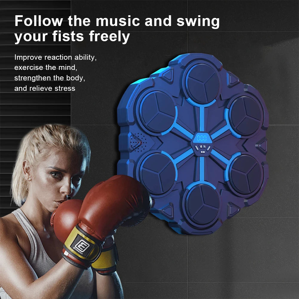 Smart Bluetooth Music Boxing Machine,Decompression,Fighting Fitness Home Boxing Wall Target Boxing Trainer Boxing Accessories